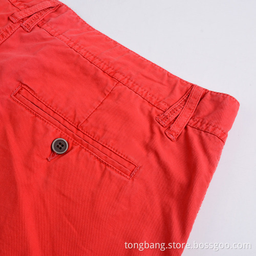 Hot Sale Quality Cargo Red Men's Shorts